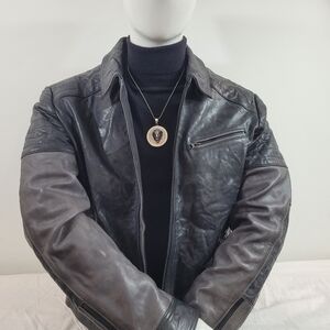 Men's Black Leather Jacket